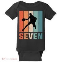 7 Years Old 7th Birthday Basketball Gift For Boys Party Baby Bodysuit thumb 0
