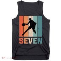 7 Years Old 7th Birthday Basketball Gift For Boys Party Tank Top thumb 0