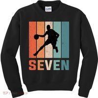 7 Years Old 7th Birthday Basketball Gift For Boys Party Kids Sweatshirt thumb 0