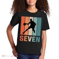 7 Years Old 7th Birthday Basketball Gift For Boys Party Kids T-Shirt thumb 2