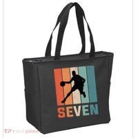 7 Years Old 7th Birthday Basketball Gift For Boys Party Tote Bag thumb 2