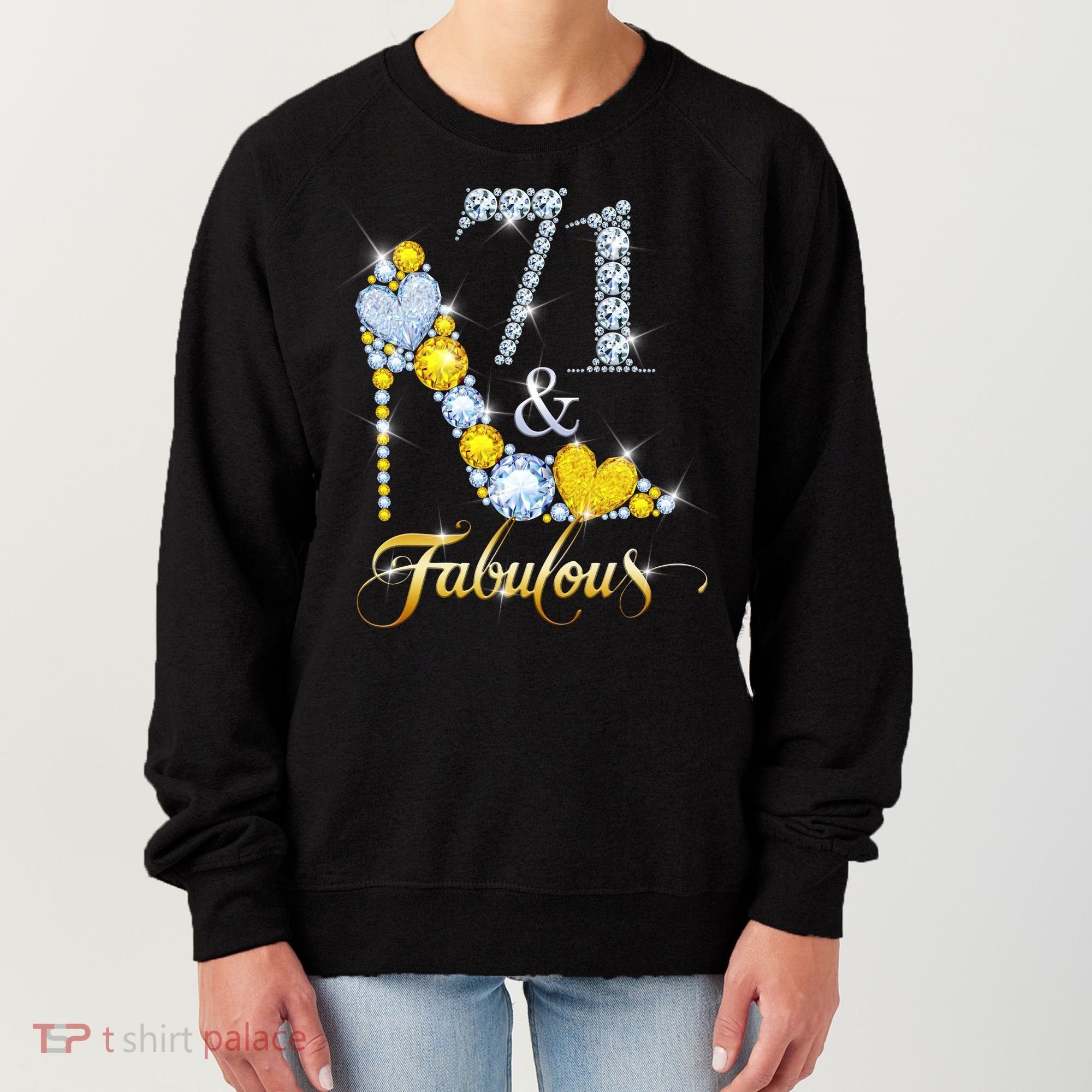 71 years old It's my Birthday 71th Birthday Diamond Crown Women's Sweatshirt