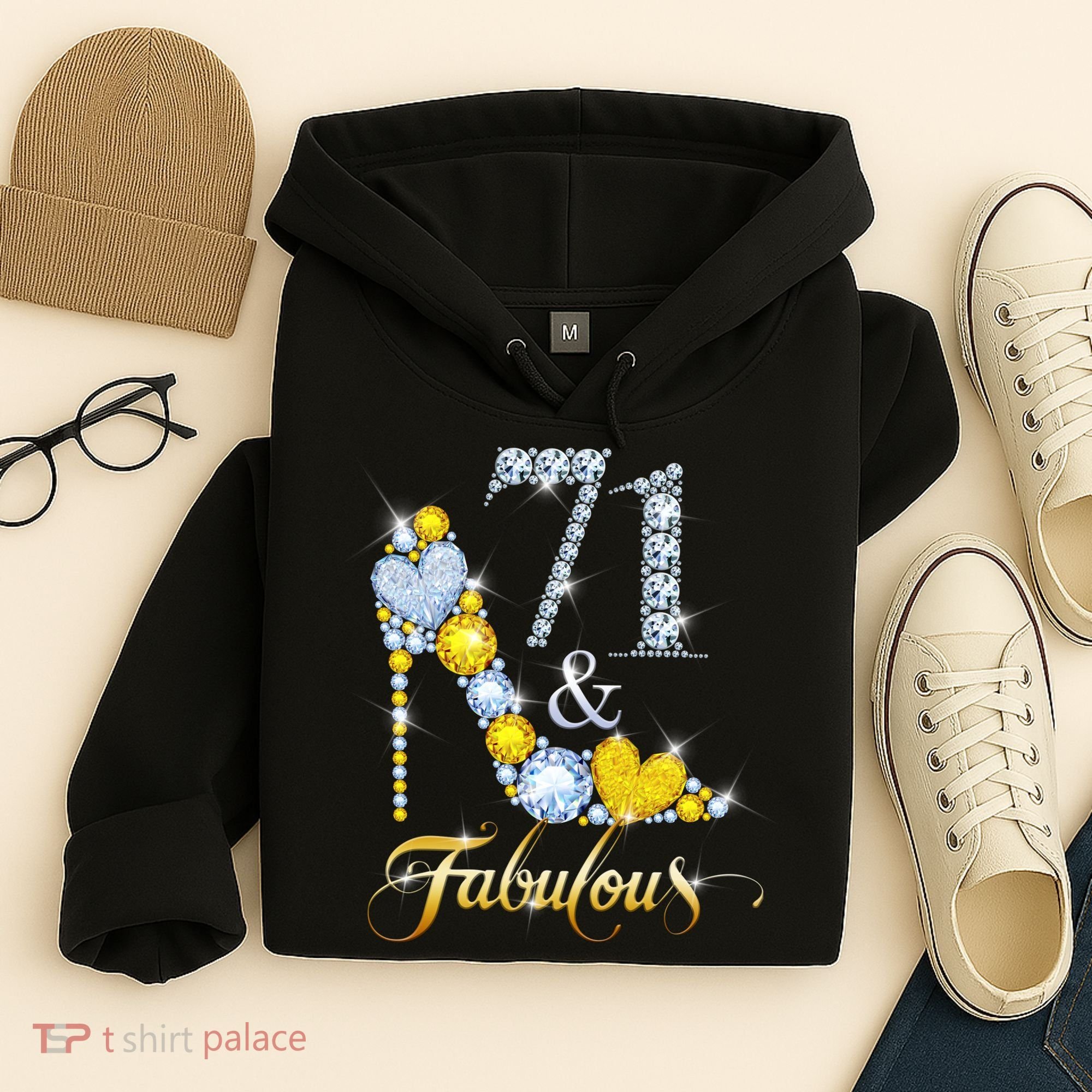71 years old It's my Birthday 71th Birthday Diamond Crown Hoodie