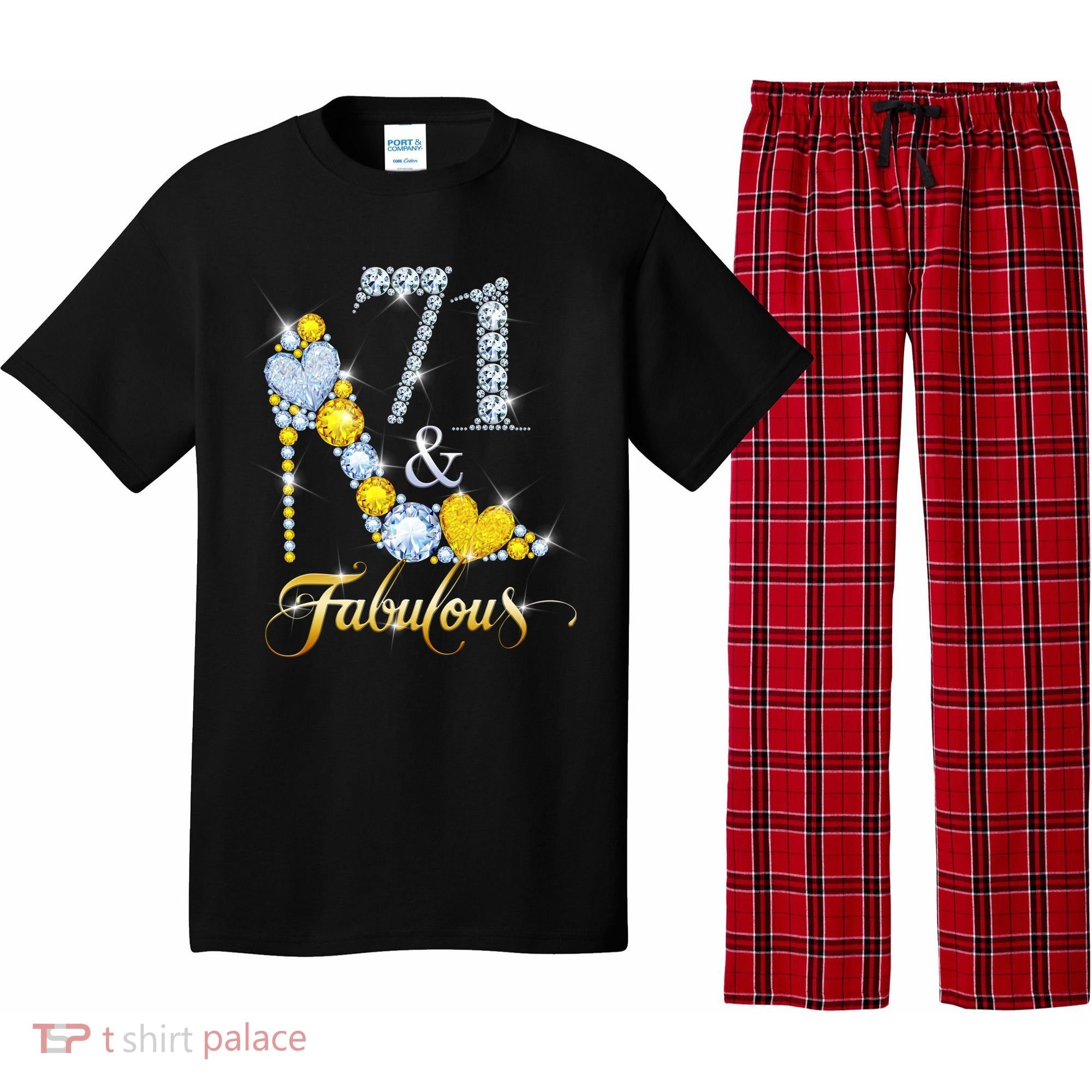 71 years old It's my Birthday 71th Birthday Diamond Crown Pajama Set