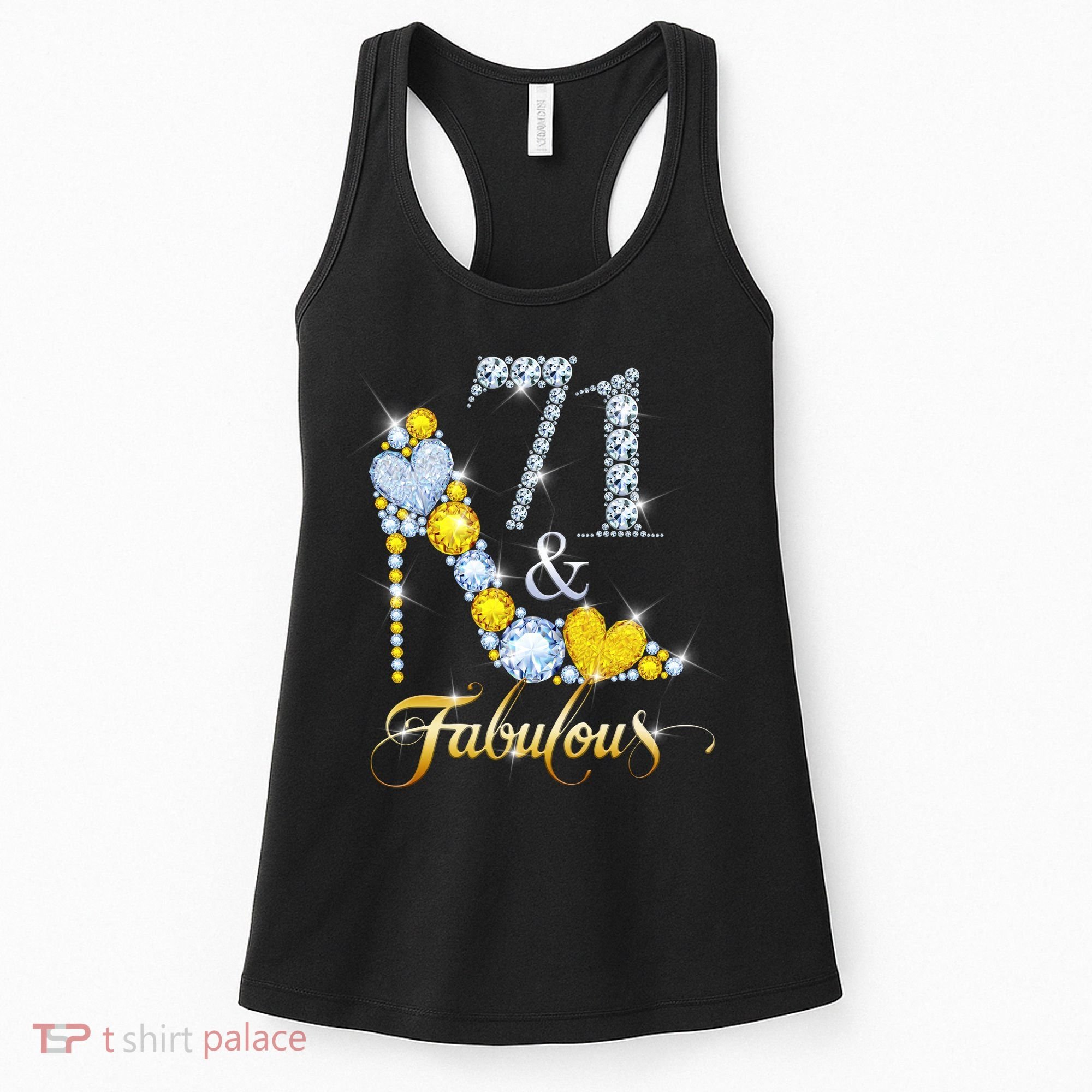 71 years old It's my Birthday 71th Birthday Diamond Crown Women's Tank Top