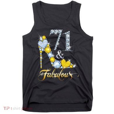 71 years old It's my Birthday 71th Birthday Diamond Crown Tank Top