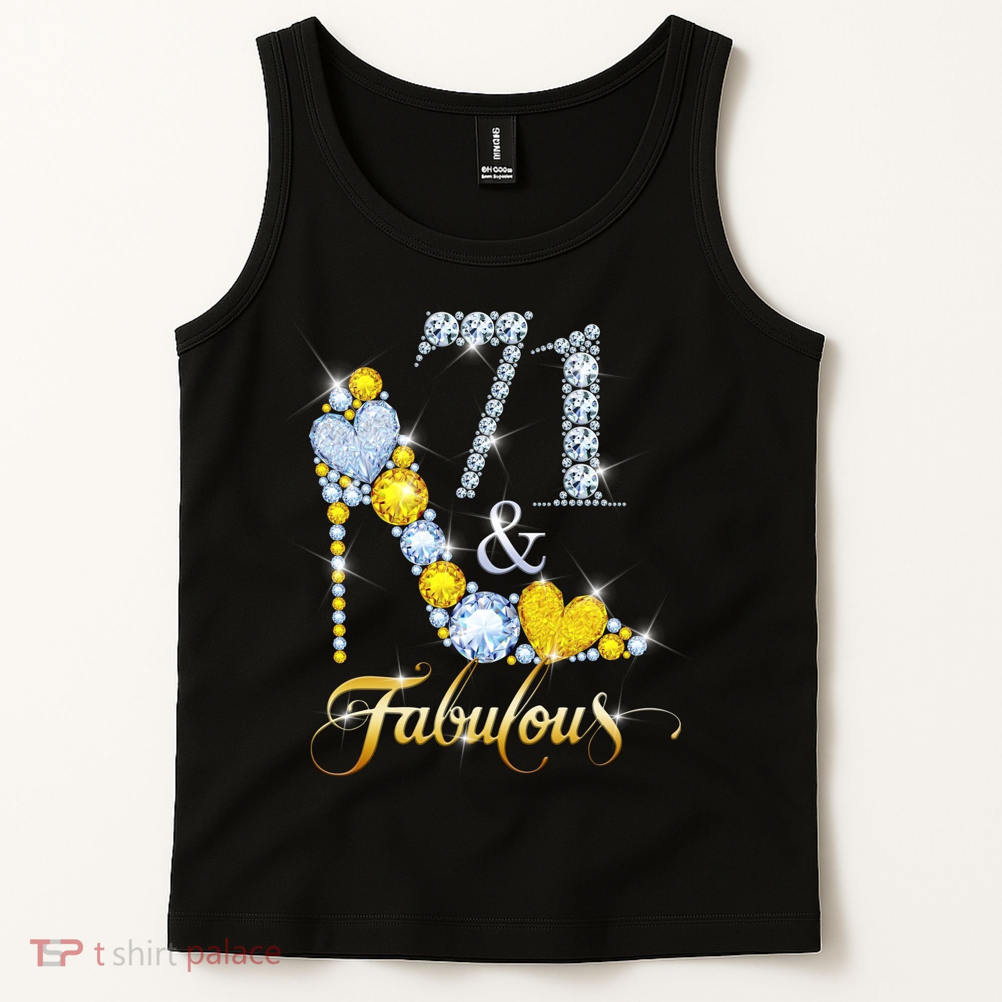 71 years old It's my Birthday 71th Birthday Diamond Crown Tank Top