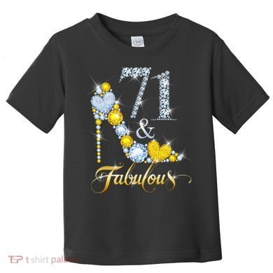 71 years old It's my Birthday 71th Birthday Diamond Crown Toddler T-Shirt