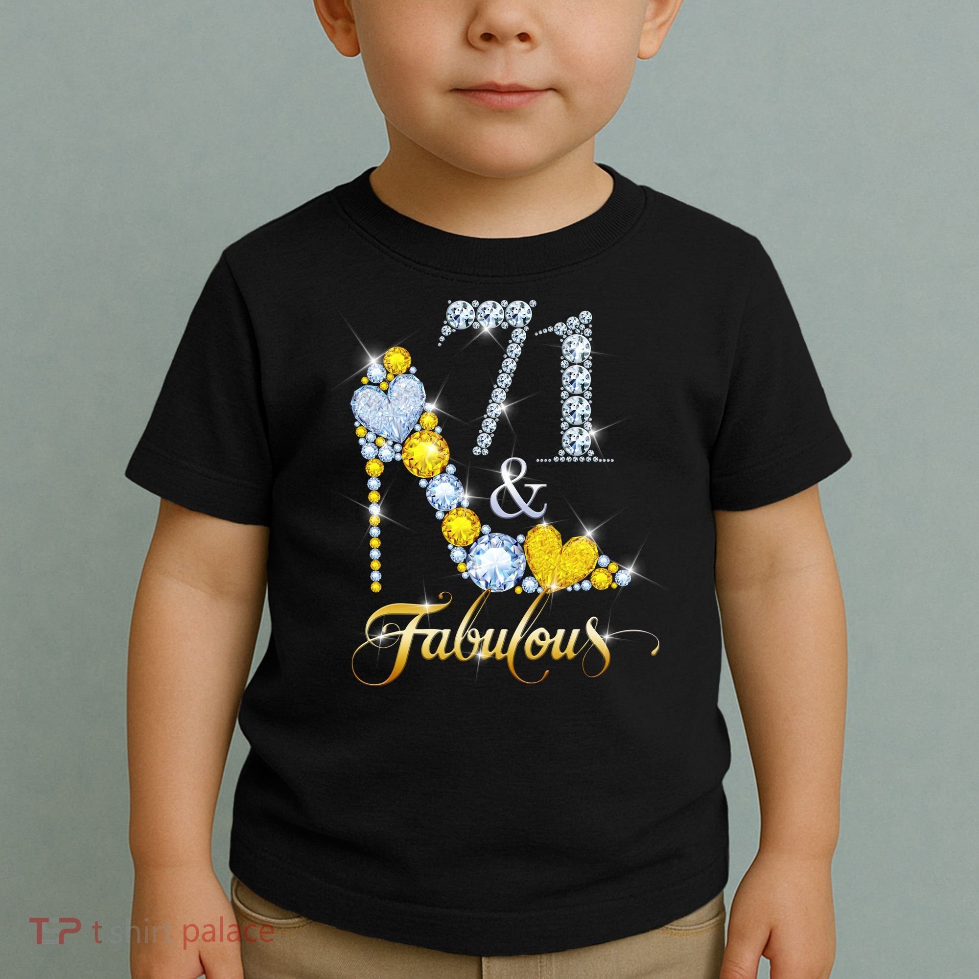 71 years old It's my Birthday 71th Birthday Diamond Crown Toddler T-Shirt