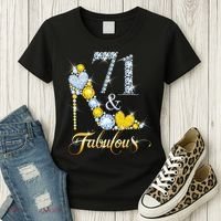 71 years old It's my Birthday 71th Birthday Diamond Crown Women's T-Shirt thumb 3