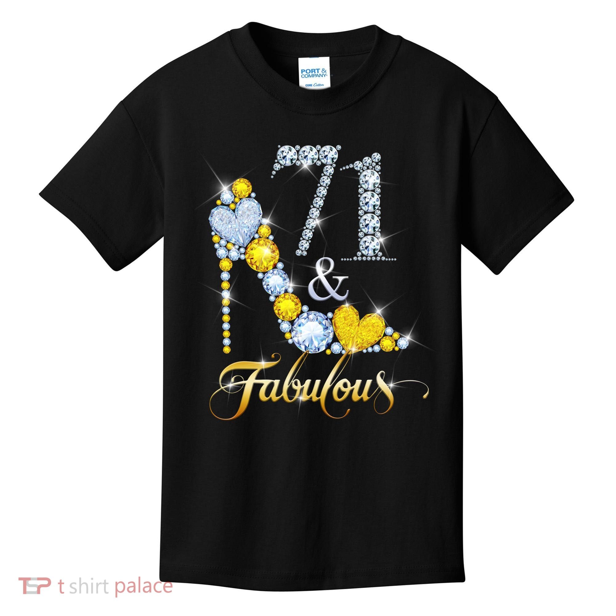71 years old It's my Birthday 71th Birthday Diamond Crown Kids T-Shirt