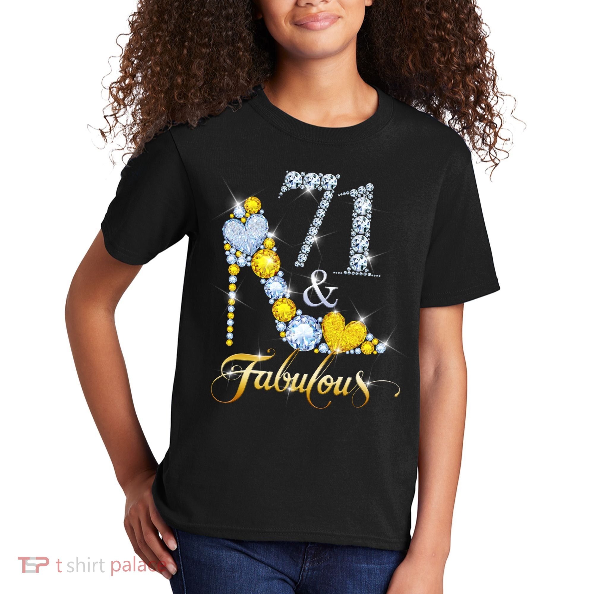 71 years old It's my Birthday 71th Birthday Diamond Crown Kids T-Shirt