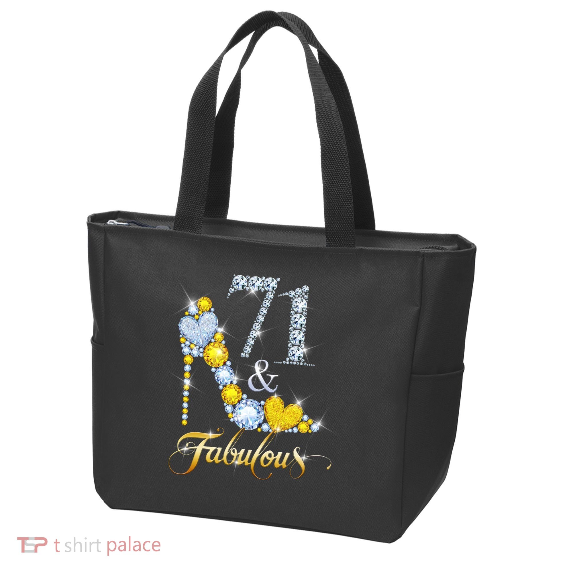 71 years old It's my Birthday 71th Birthday Diamond Crown Tote Bag