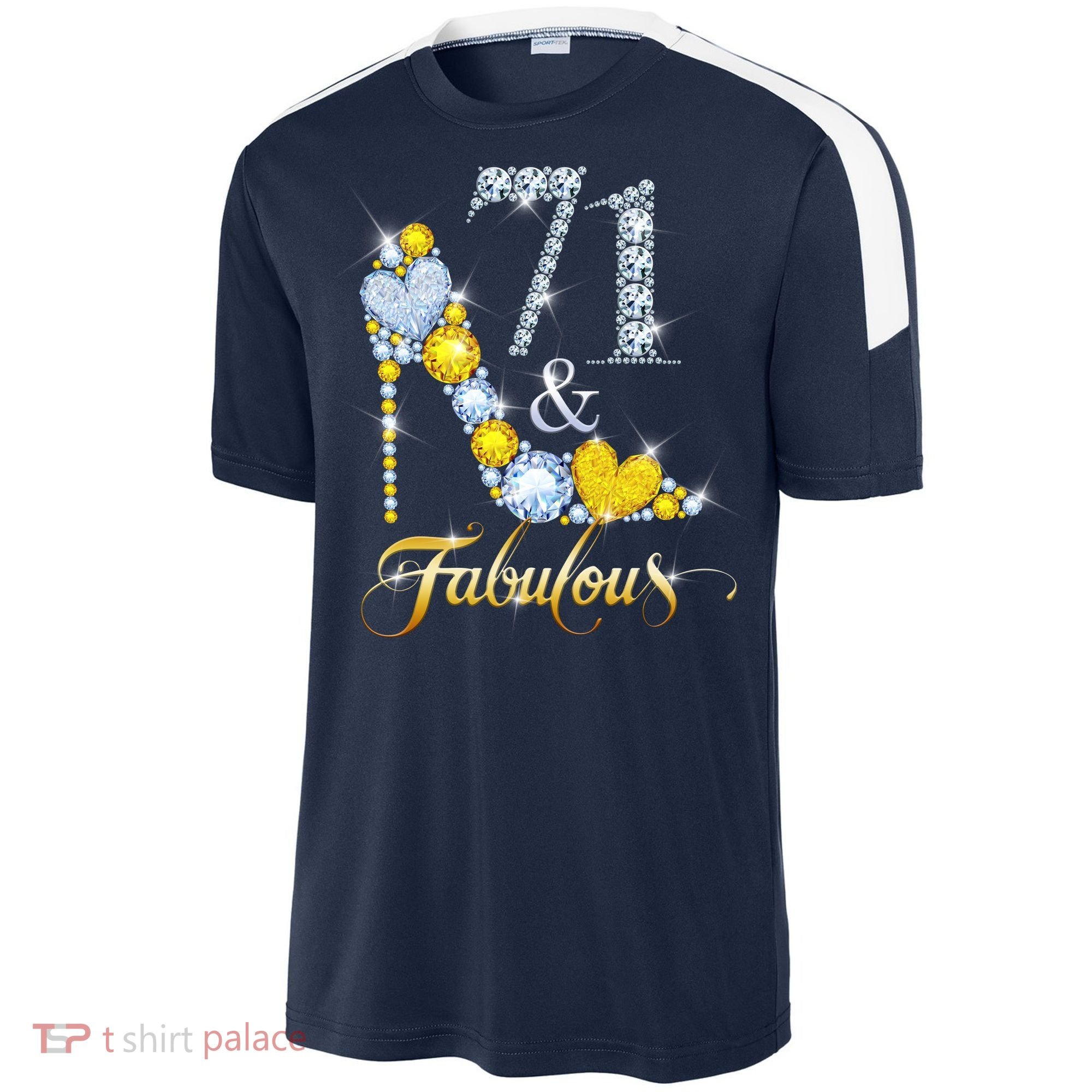71 years old It's my Birthday 71th Birthday Diamond Crown Sport-Tek Competitor United Soccer Jersey