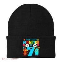 7 Year Old Gifts This Little Monster Is 7th Birthday Boy Beanie thumb 0