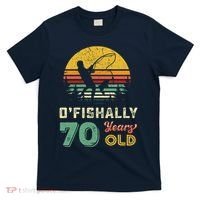 70 Years Old Seventy Grandpa Fish 70th Birthday Fishing Gift T-Shirt thumb 0