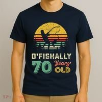 70 Years Old Seventy Grandpa Fish 70th Birthday Fishing Gift T-Shirt thumb 3
