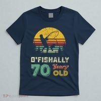70 Years Old Seventy Grandpa Fish 70th Birthday Fishing Gift T-Shirt thumb 5