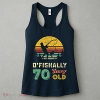 70 Years Old Seventy Grandpa Fish 70th Birthday Fishing Gift Women's Tank Top thumb 3