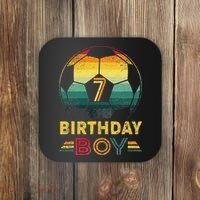 7 Year Old Gifts Football Soccer Player 7th Birthday Coaster thumb 0