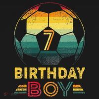 7 Year Old Gifts Football Soccer Player 7th Birthday Women's Hoodie thumb 2