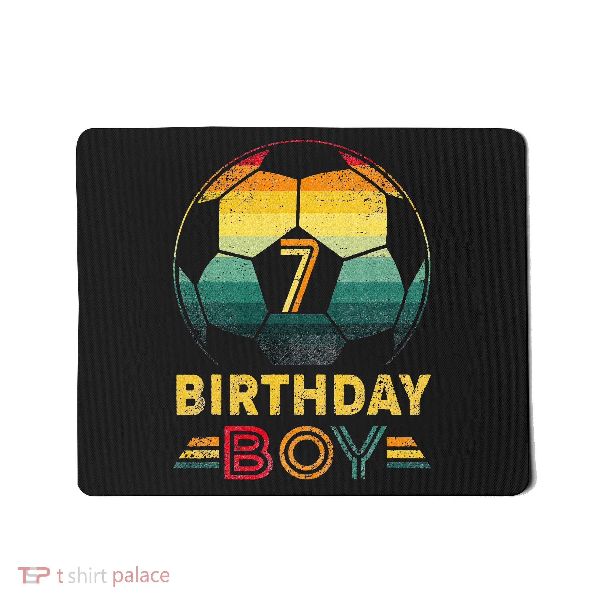 7 Year Old Gifts Football Soccer Player 7th Birthday Mousepad