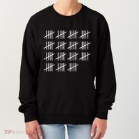 75 Years Old Tally Marks 75th Birthday Women's Sweatshirt thumb 0