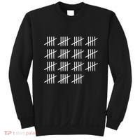 75 Years Old Tally Marks 75th Birthday Sweatshirt thumb 0
