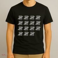75 Years Old Tally Marks 75th Birthday T-Shirt thumb 3