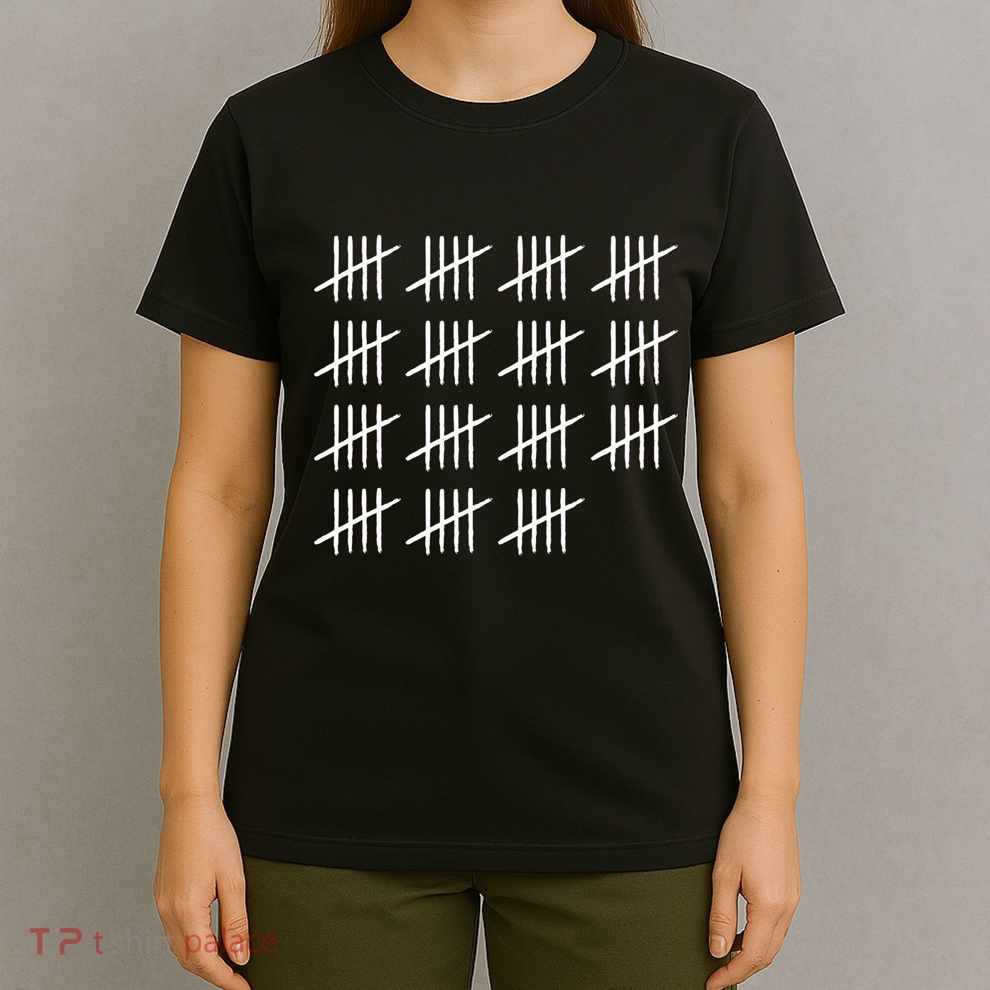 75 Years Old Tally Marks 75th Birthday T-Shirt