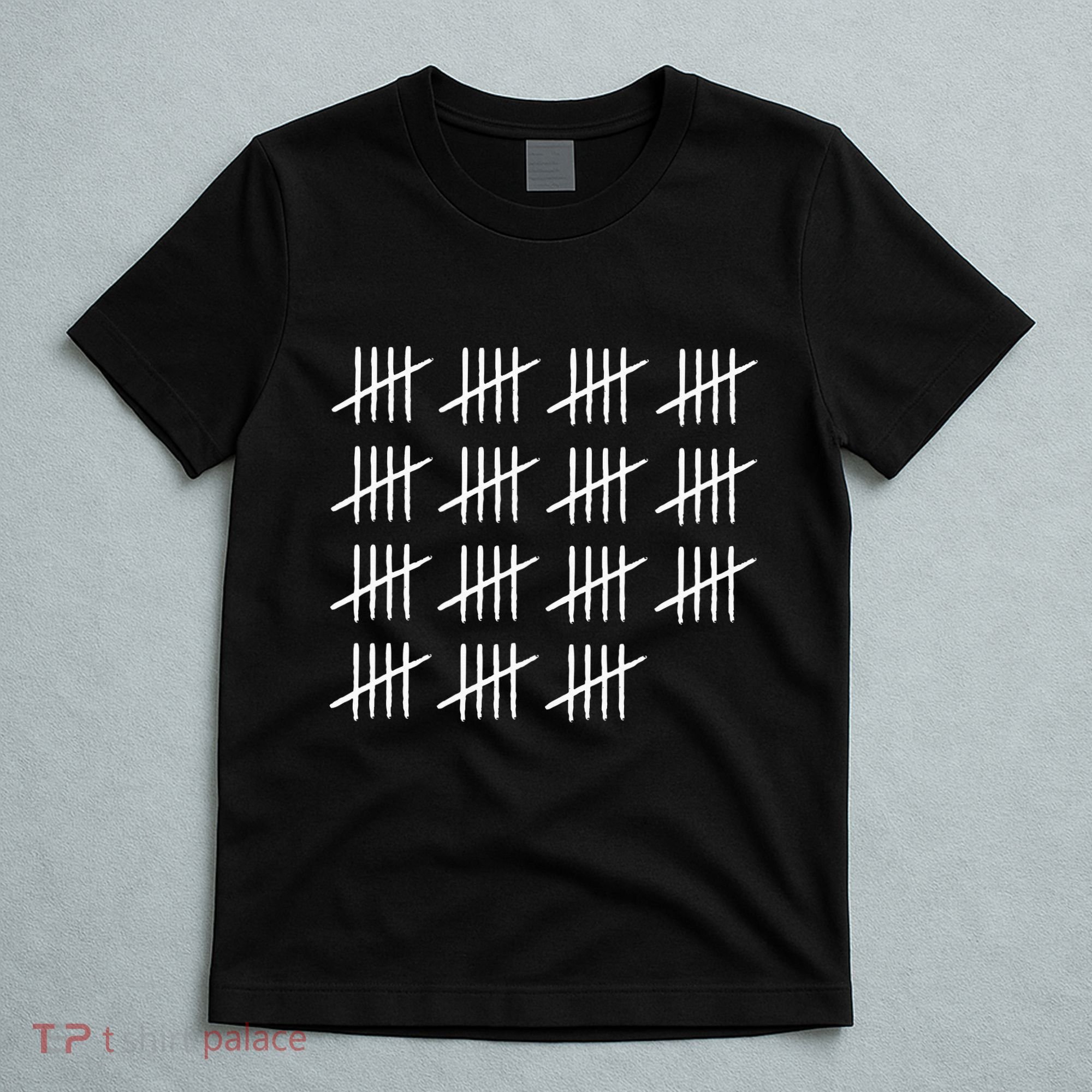 75 Years Old Tally Marks 75th Birthday T-Shirt