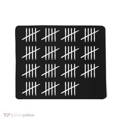 75 Years Old Tally Marks 75th Birthday Mousepad