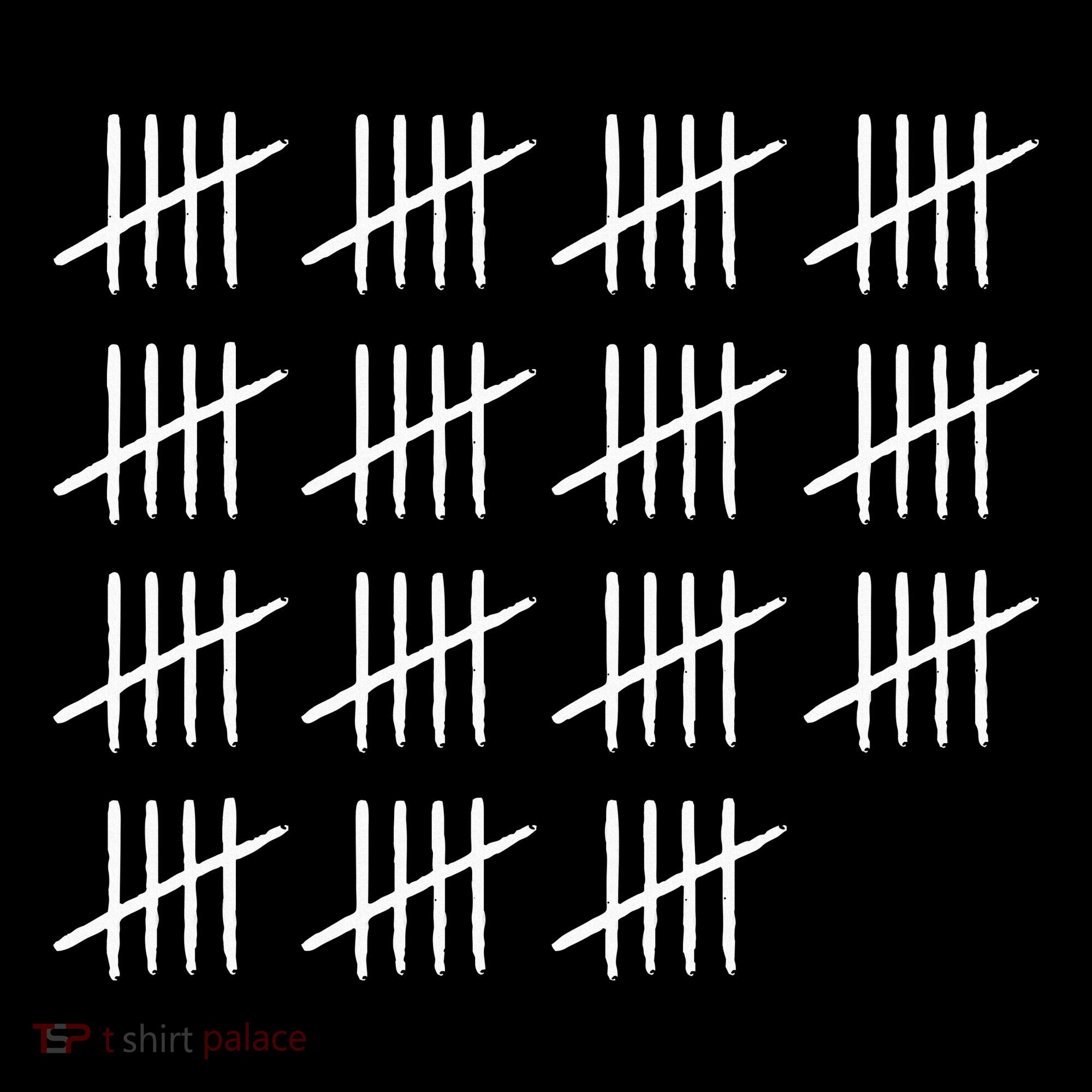 75 Years Old Tally Marks 75th Birthday Mousepad