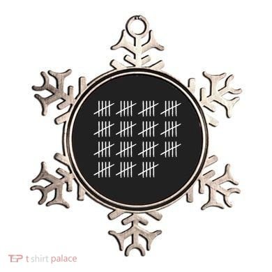 75 Years Old Tally Marks 75th Birthday Ornament