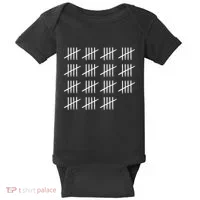 75 Years Old Tally Marks 75th Birthday Baby Bodysuit thumb 0