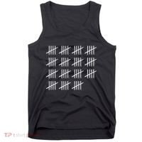 75 Years Old Tally Marks 75th Birthday Tank Top thumb 0