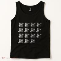 75 Years Old Tally Marks 75th Birthday Tank Top thumb 2
