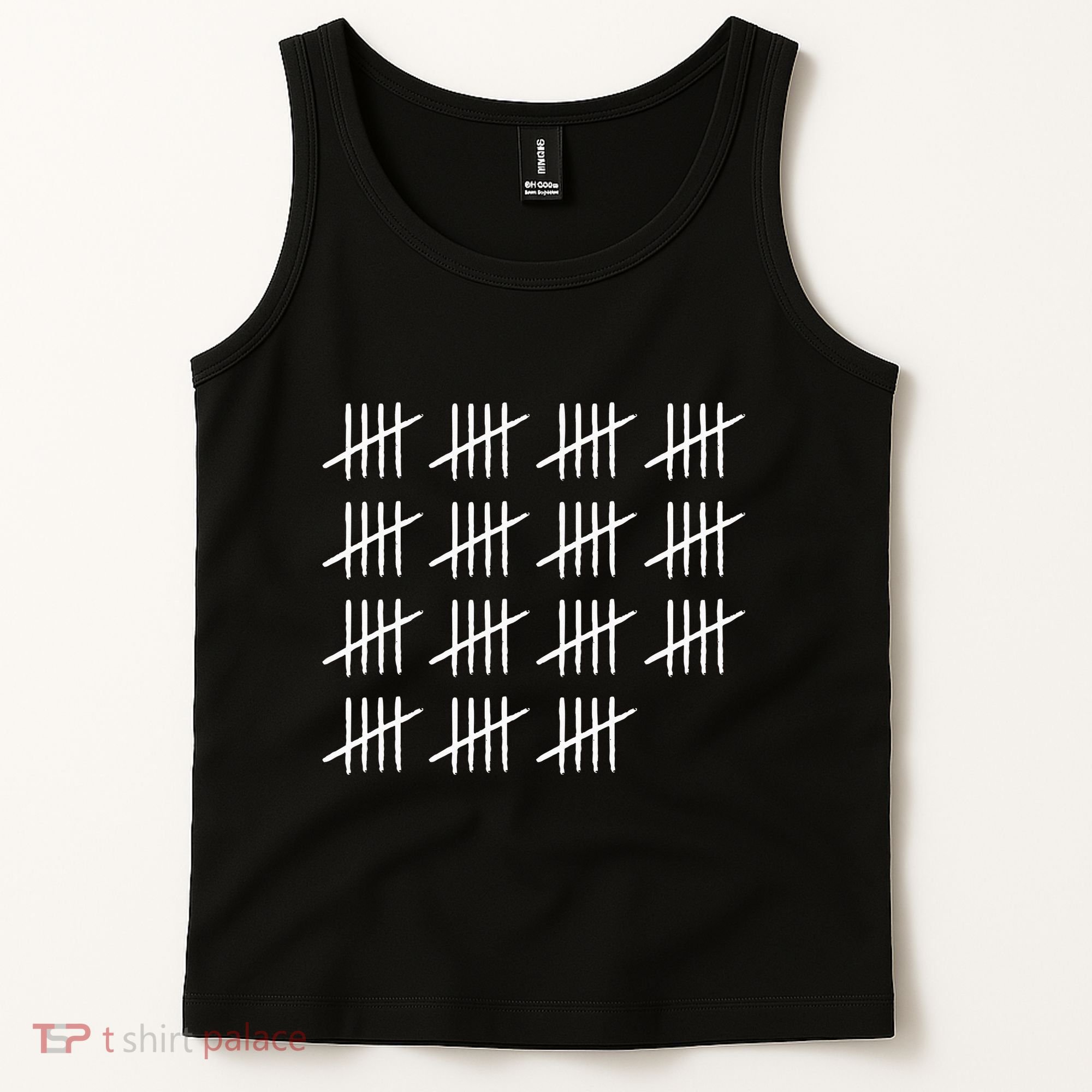 75 Years Old Tally Marks 75th Birthday Tank Top