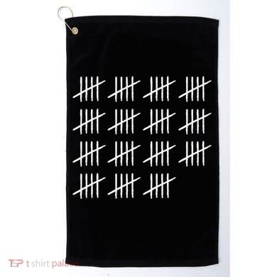 75 Years Old Tally Marks 75th Birthday Golf Towel