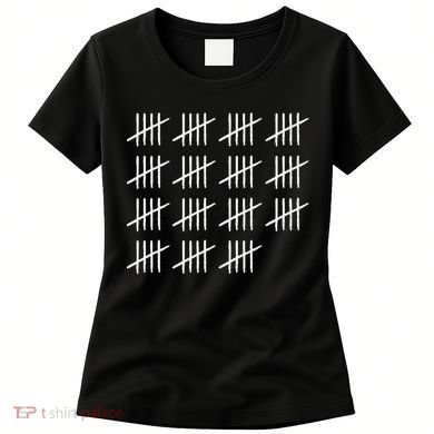 75 Years Old Tally Marks 75th Birthday Women's T-Shirt