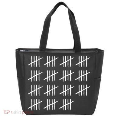 75 Years Old Tally Marks 75th Birthday Tote Bag