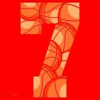 7 Years Old 7th Birthday Basketball Gift For Party Santa Hat thumb 1
