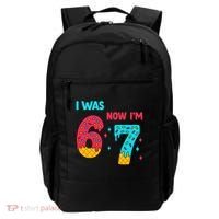 7 Year Old Birthday Was 6 Now I'm 7 67 Funny Backpack thumb 0