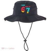 7 Year Old Birthday Was 6 Now I'm 7 67 Funny Bucket Hat thumb 0