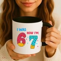 7 Year Old Birthday Was 6 Now I'm 7 67 Funny Coffee Mug thumb 3