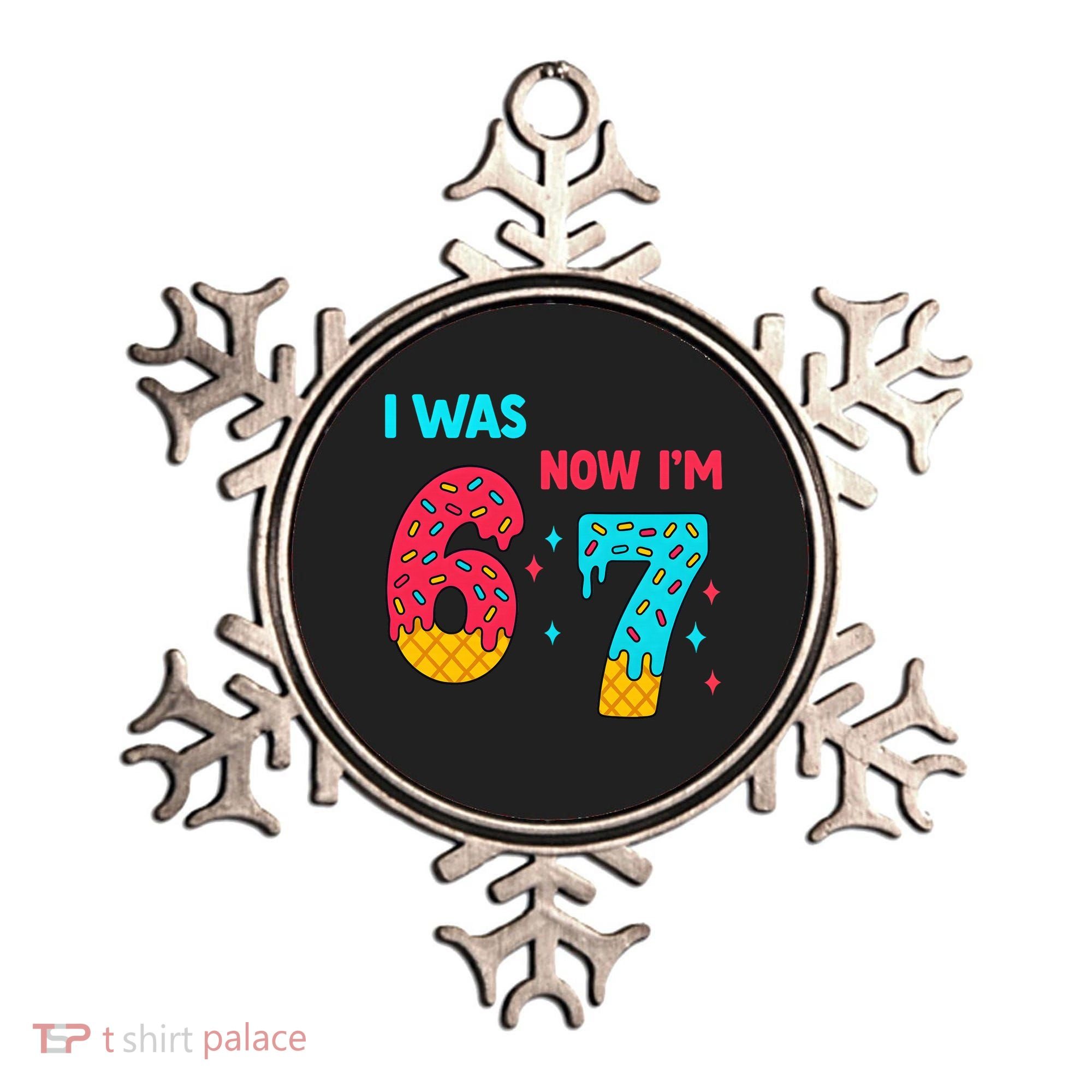 7 Year Old Birthday Was 6 Now I'm 7 67 Funny Ornament