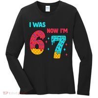 7 Year Old Birthday Was 6 Now I'm 7 67 Funny Women's Long Sleeve Shirt thumb 0