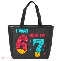 7 Year Old Birthday Was 6 Now I'm 7 67 Funny Tote Bag thumb 0