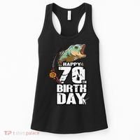 70 Years Old Fishing Fisherman Angler 70th Birthday Women's Tank Top thumb 0