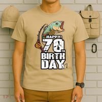 70 Years Old Fishing Fisherman Angler 70th Birthday T-Shirt thumb 6